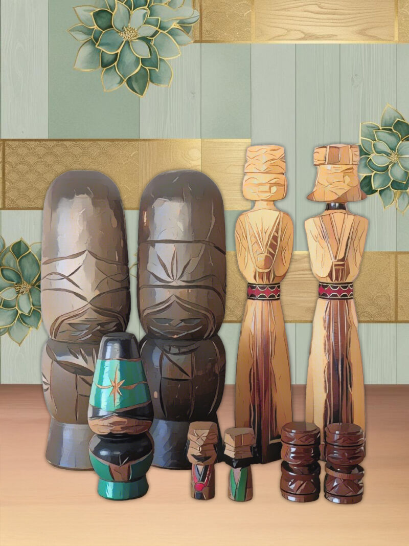 Kokeshi Aïnou アイヌ