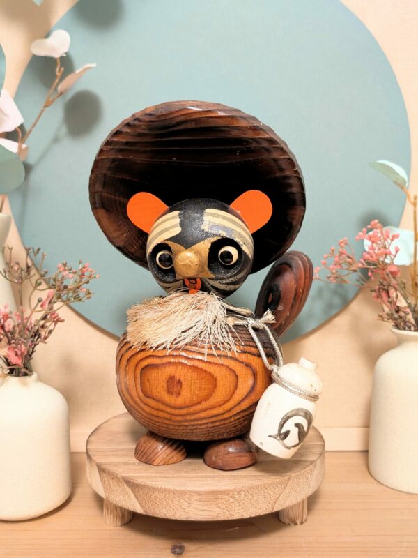 Tanuki Folklorique en bois 2 Tanuki Folklorique en bois - photo 2