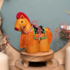 Cheval du Zodiaque Eto 干支 - Soie Tressée Orangée - photo 2