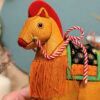 Cheval du Zodiaque Eto 干支 - Soie Tressée Orangée - photo 7
