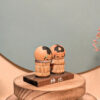 Duo Kokeshi Omiyage - Couple en Bambou 梅池 - photo 5