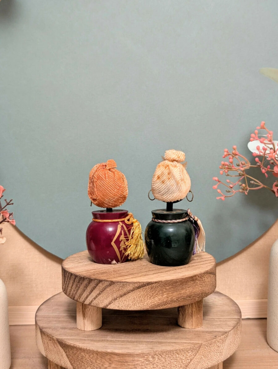 Duo Kokeshi Omiyage Donko - Corps Laqués - photo 3