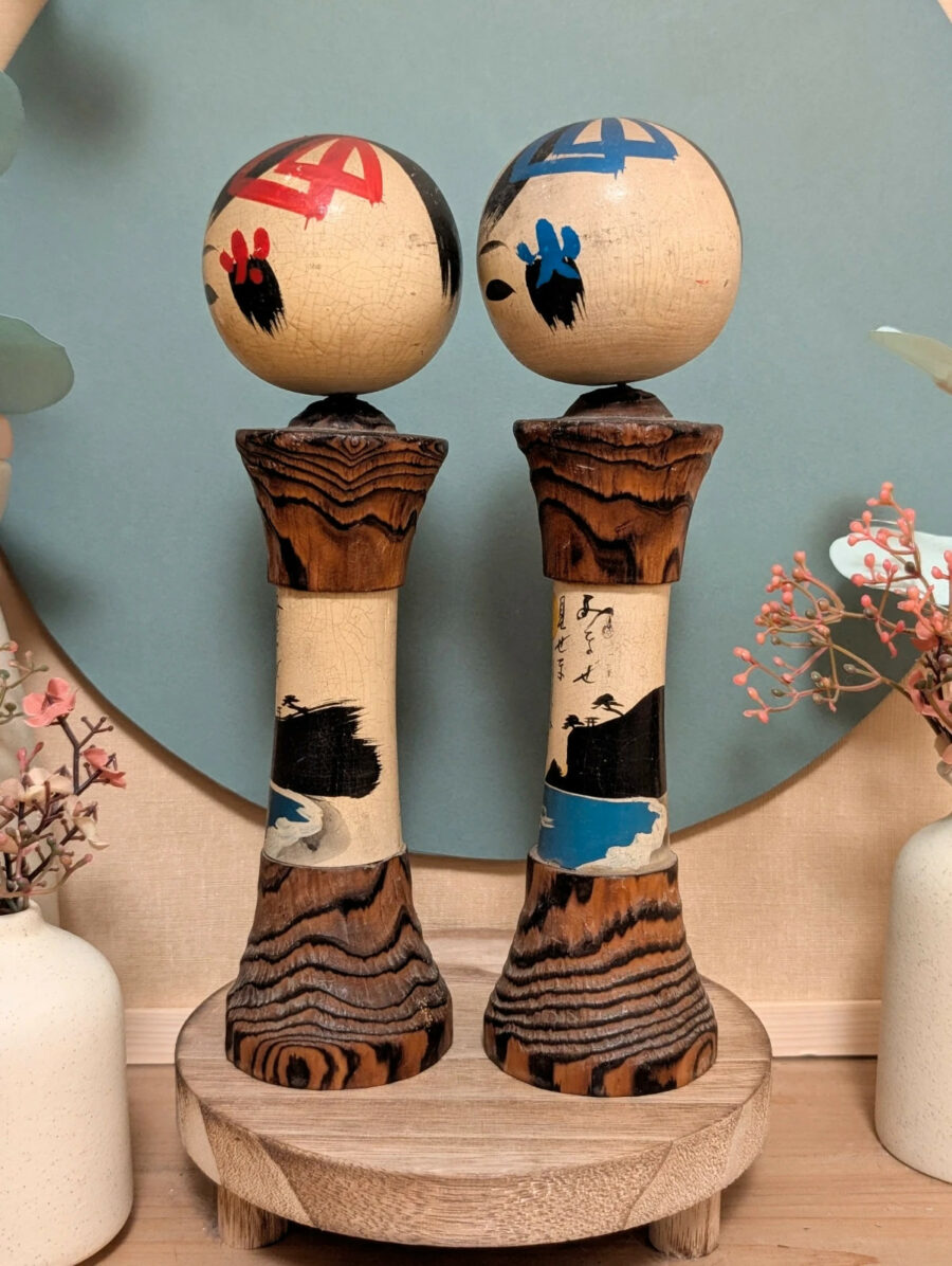 Duo de Kokeshi Omiyage - Littoral Rocheux - photo 3