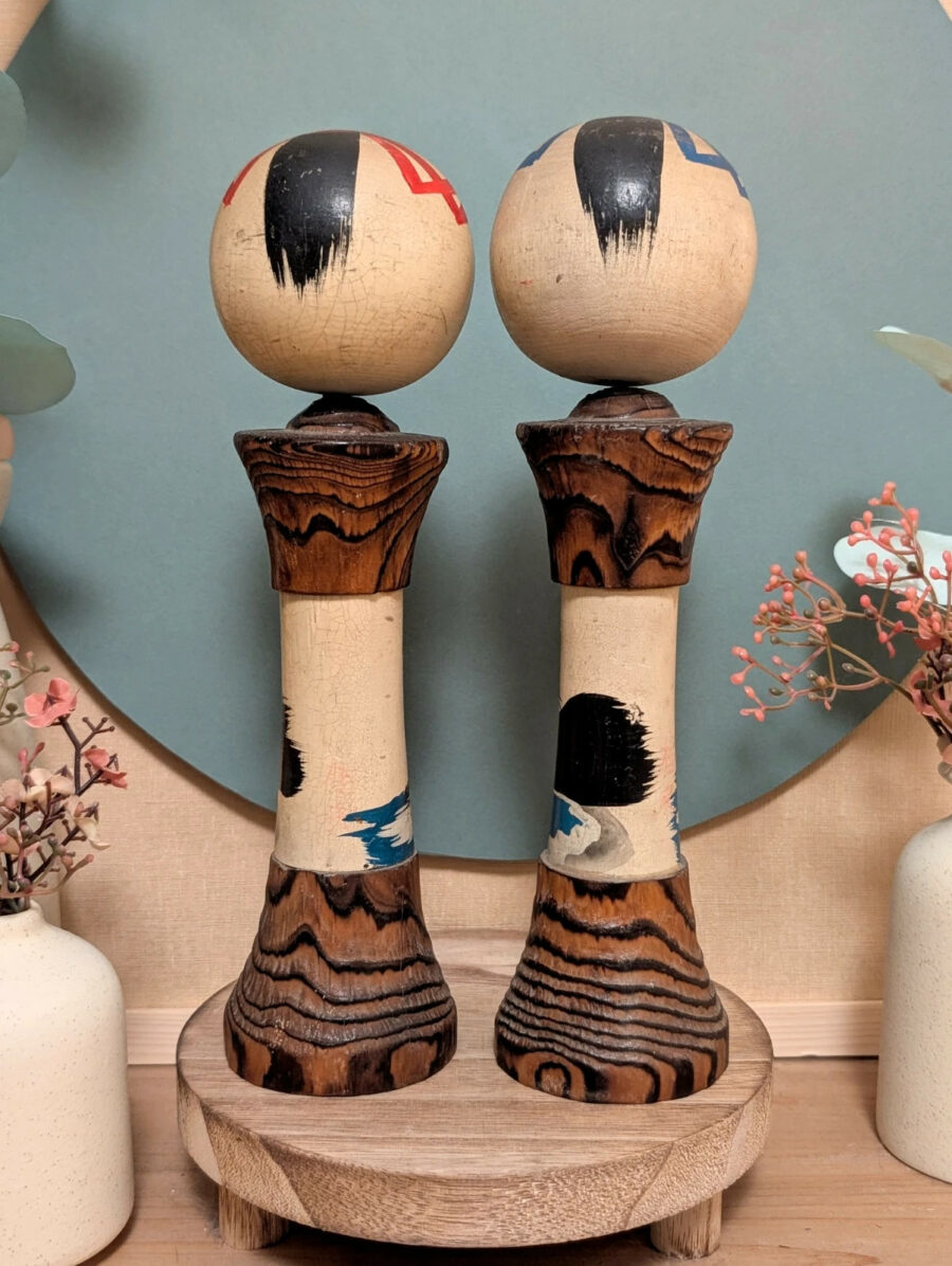 Duo de Kokeshi Omiyage - Littoral Rocheux - photo 4