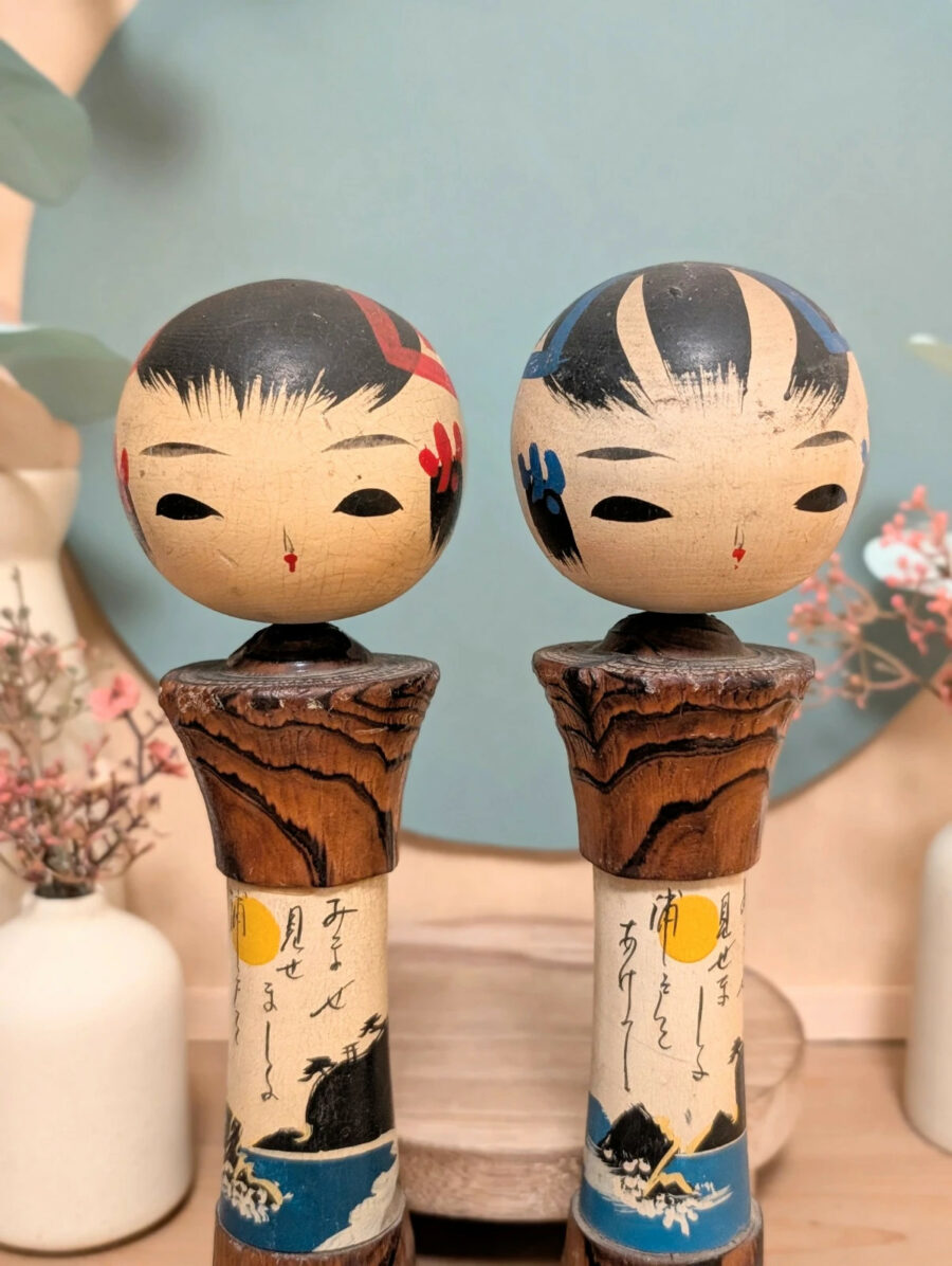 Duo de Kokeshi Omiyage - Littoral Rocheux - photo 6