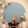 Duo de Singes du Zodiaque Saru 猿 - Soie Tressée - photo 1
