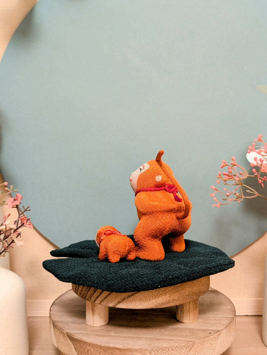 Duo de Singes du Zodiaque Saru 猿 - Soie Tressée - photo 3