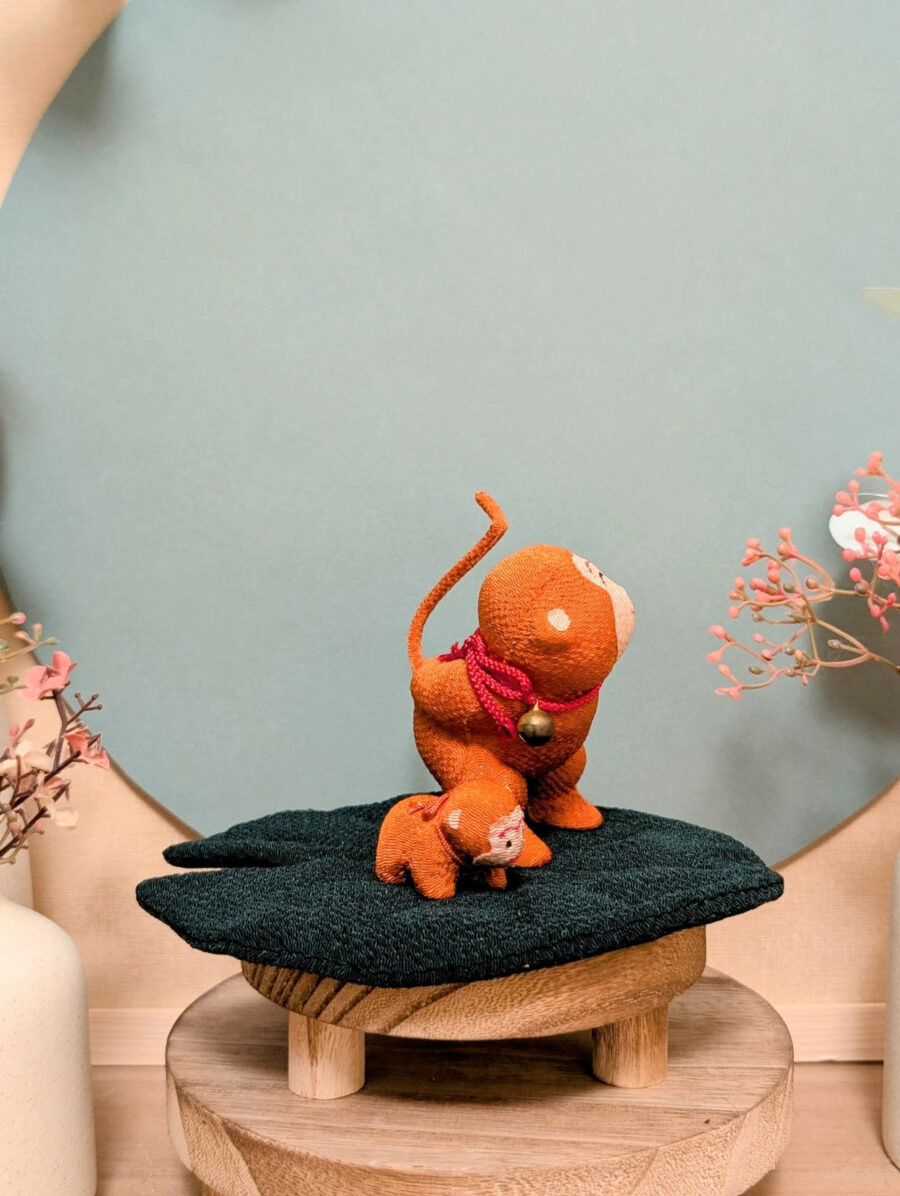 Duo de Singes du Zodiaque Saru 猿 - Soie Tressée - photo 5