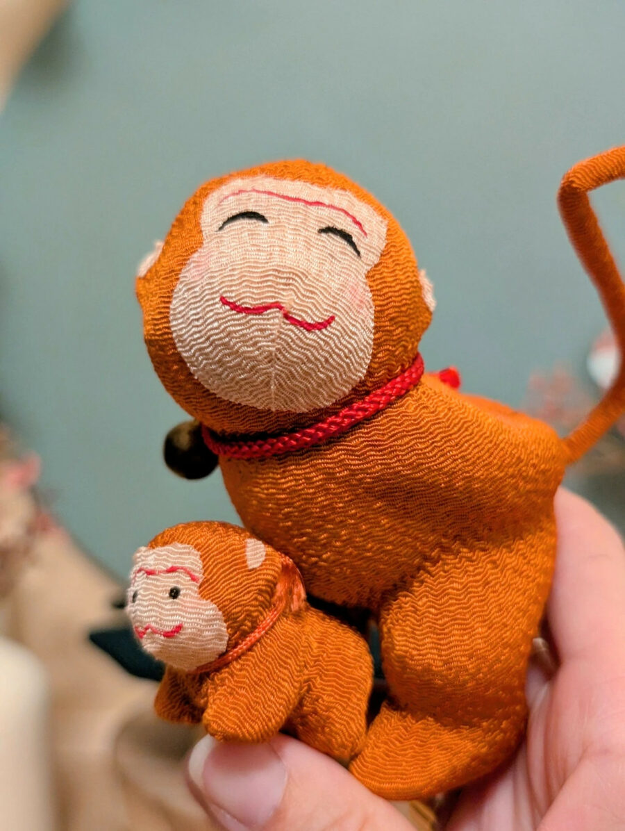 Duo de Singes du Zodiaque Saru 猿 - Soie Tressée - photo 7
