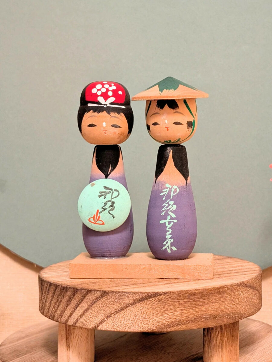Kokeshi Omiyage - Duo Nasu 茄子 - photo 2