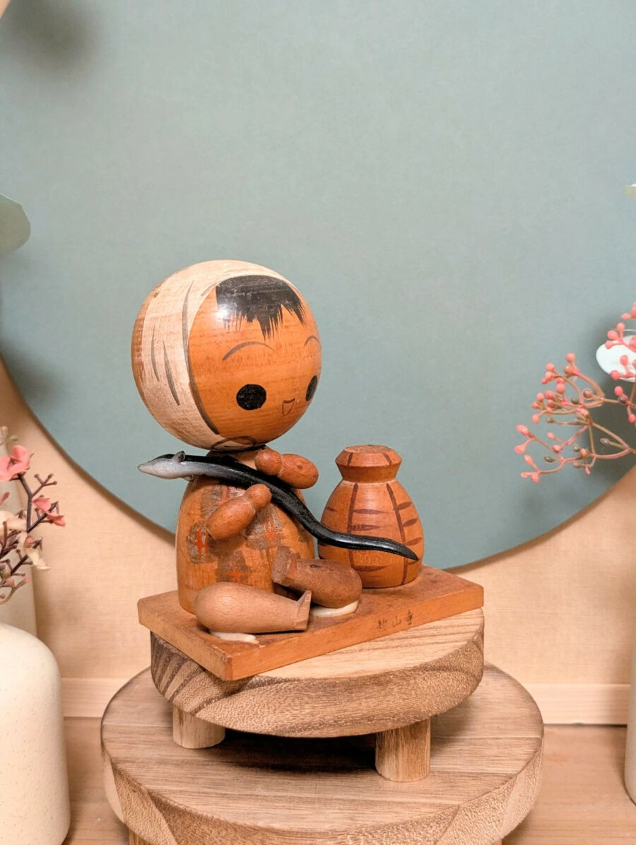 Kokeshi Omiyage - Enfant à l’Anguille (Unagi うなぎ) - photo 6