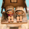 Kokeshi Omiyage - Enfants devant leur Maison - photo 8