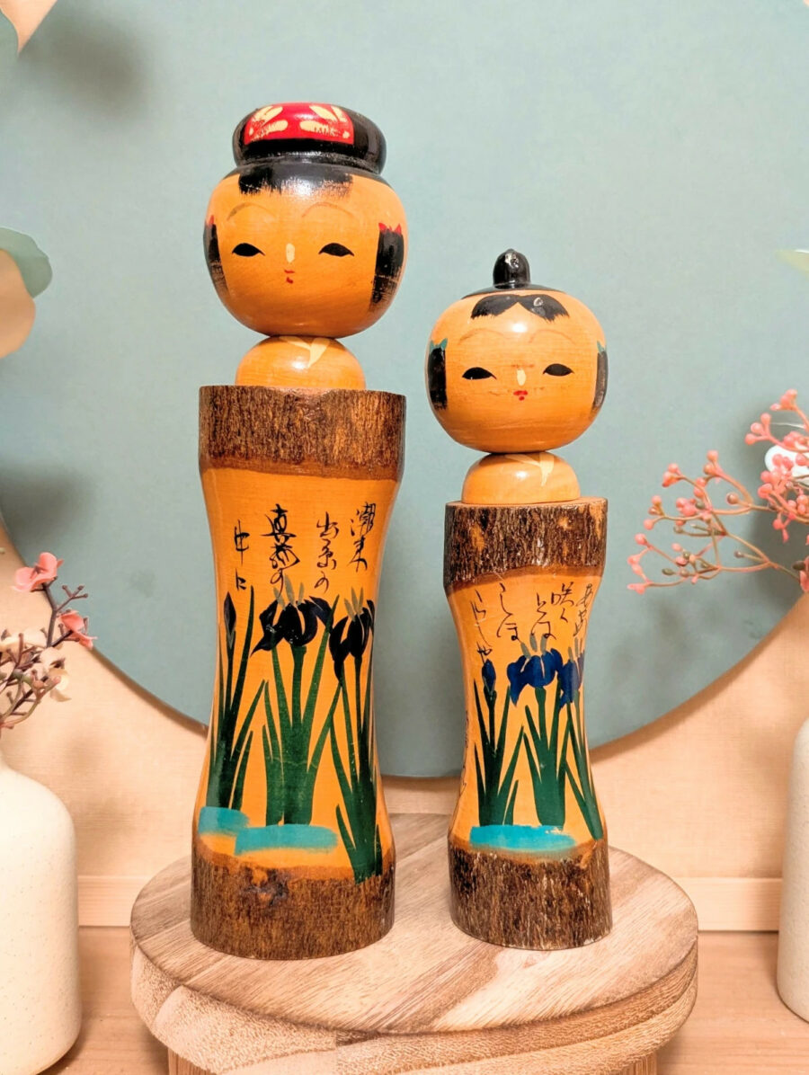 Kokeshi Omiyage Rustique - Duo Iris 菖蒲 - photo 2