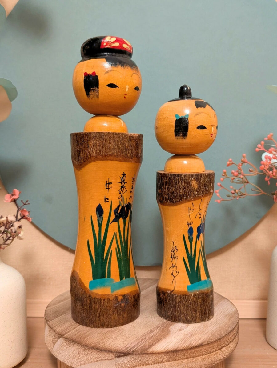 Kokeshi Omiyage Rustique - Duo Iris 菖蒲 - photo 5