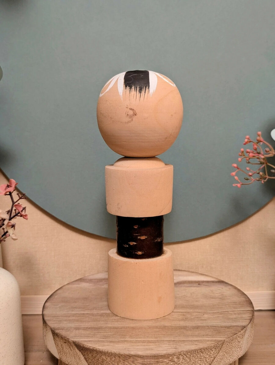 Kokeshi Omiyage Rustique - Tronc en Écorce - photo 4