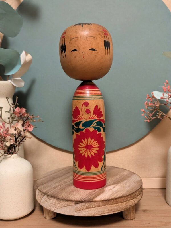 Kokeshi Shingata - Chrysanthème Stylisé - photo 2
