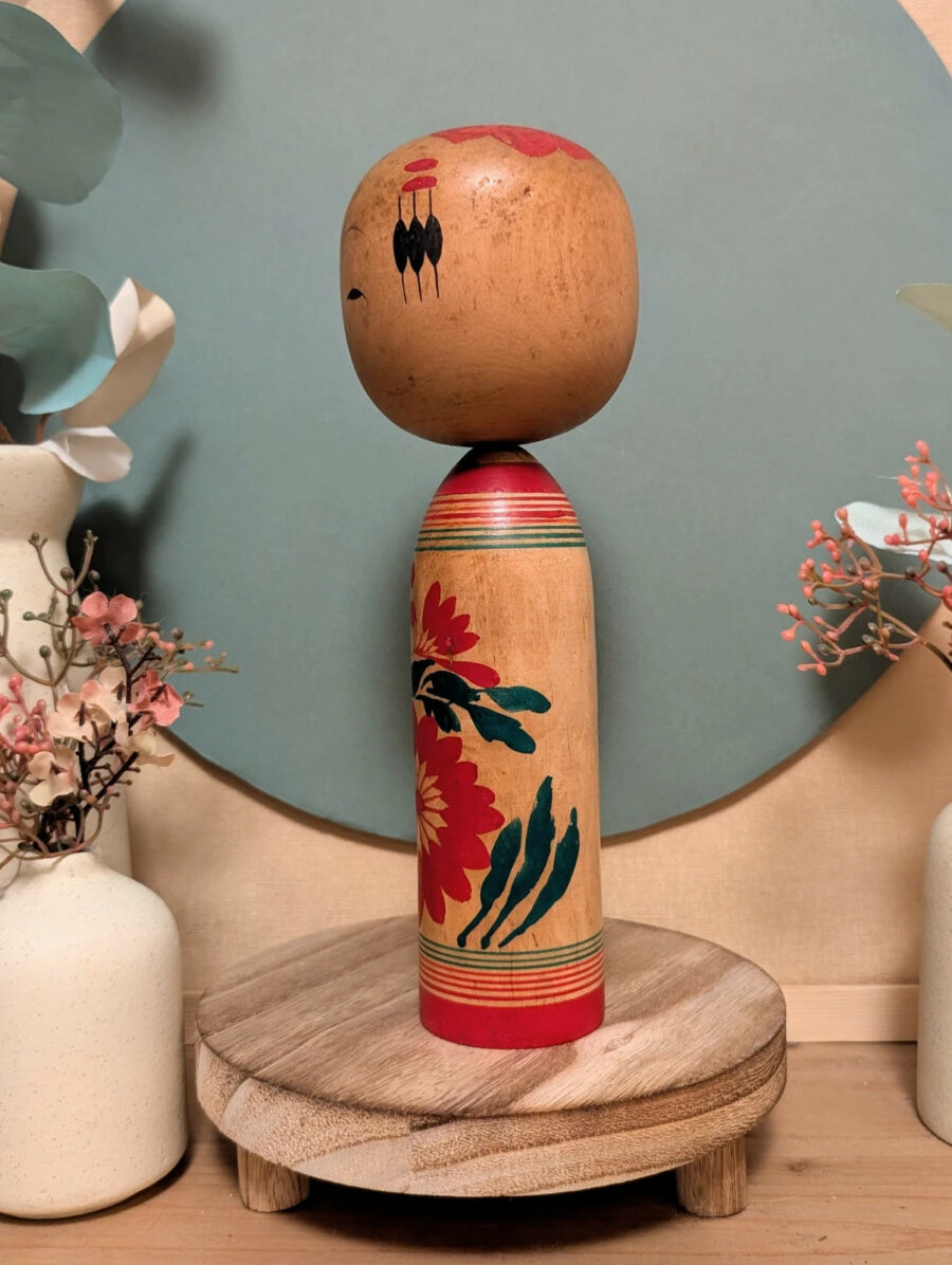 Kokeshi Shingata - Chrysanthème Stylisé - photo 3