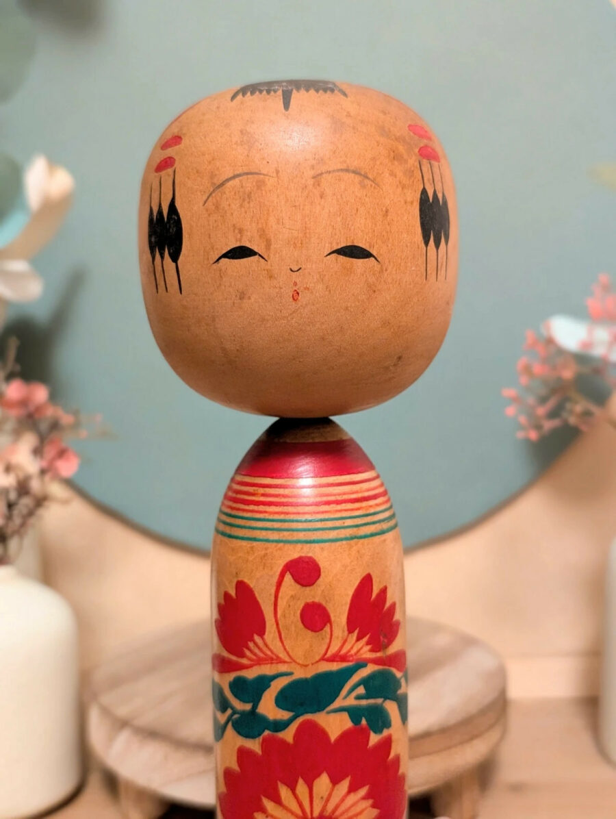 Kokeshi Shingata - Chrysanthème Stylisé - photo 6