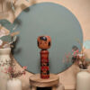 Kokeshi Shingata - Fleurs rouges et noires - photo 1