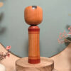 Kokeshi Shingata - Fleurs rouges et noires - photo 4