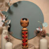 Kokeshi Shingata - Grandes Fleurs Rouges - photo 1