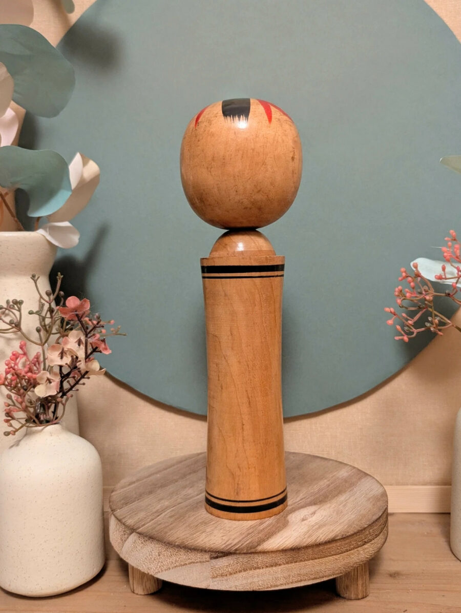 Kokeshi Shingata - Grandes Fleurs Rouges - photo 4