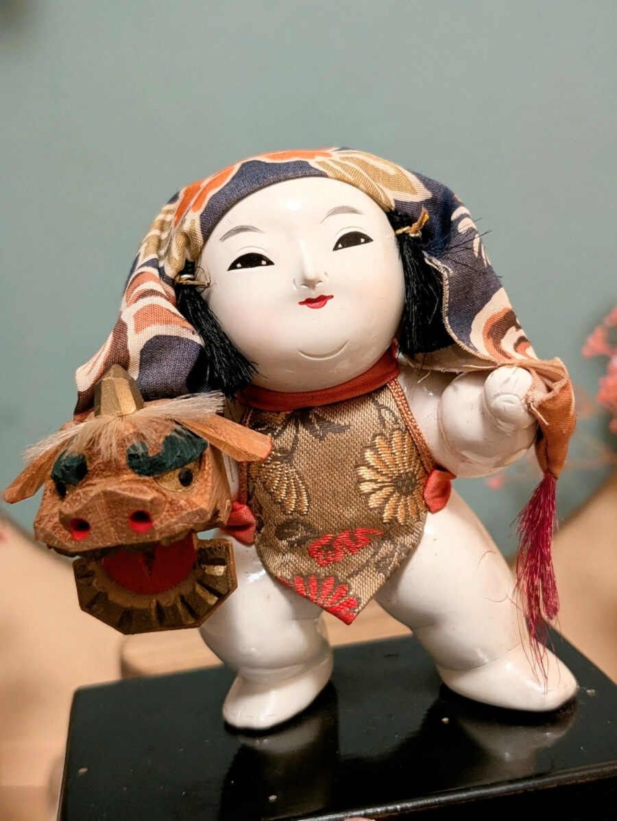 Poupée Gosho Ningyō - Danse Shishimai 御所人形 - photo 7