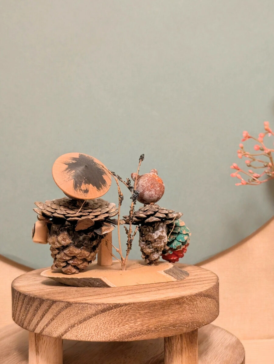 Tanuki Folklorique - Pommes de pin 狸 - photo 4